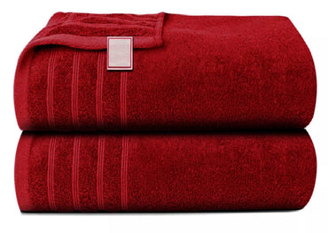 High absorbency bath sheet towels hanging by a shower